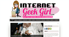 Desktop Screenshot of internetgeekgirl.com