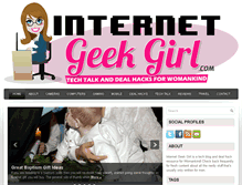 Tablet Screenshot of internetgeekgirl.com